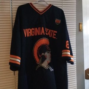 Virginia state Trojan jersey number 82 size 3x color Navy